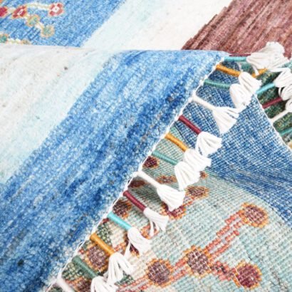 Green Blue Tree of Life Rug