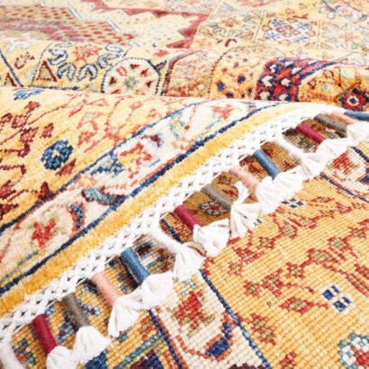 Yellow Red Afghan Rug