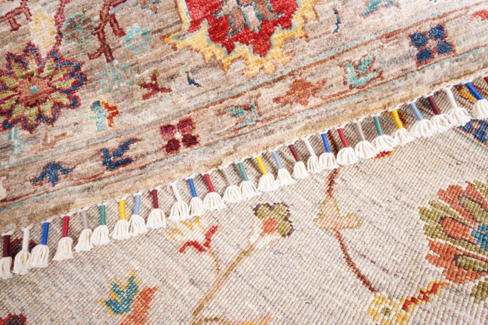 Hand-Knotted Afghan Sultani Rug – Brown & Red Oriental Wool Area Rug | Rugs1