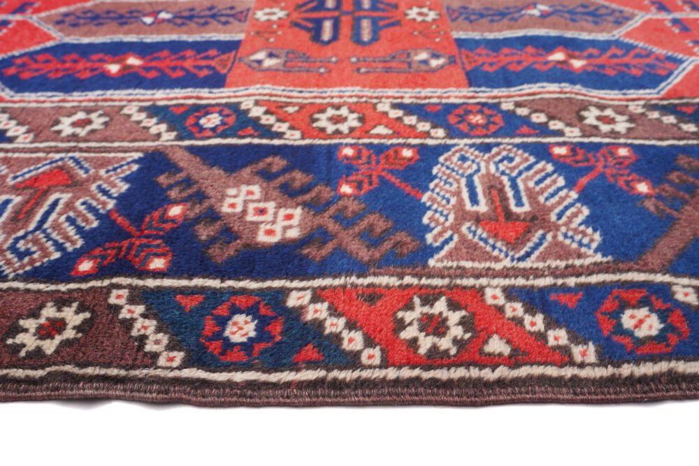 red blue area rug