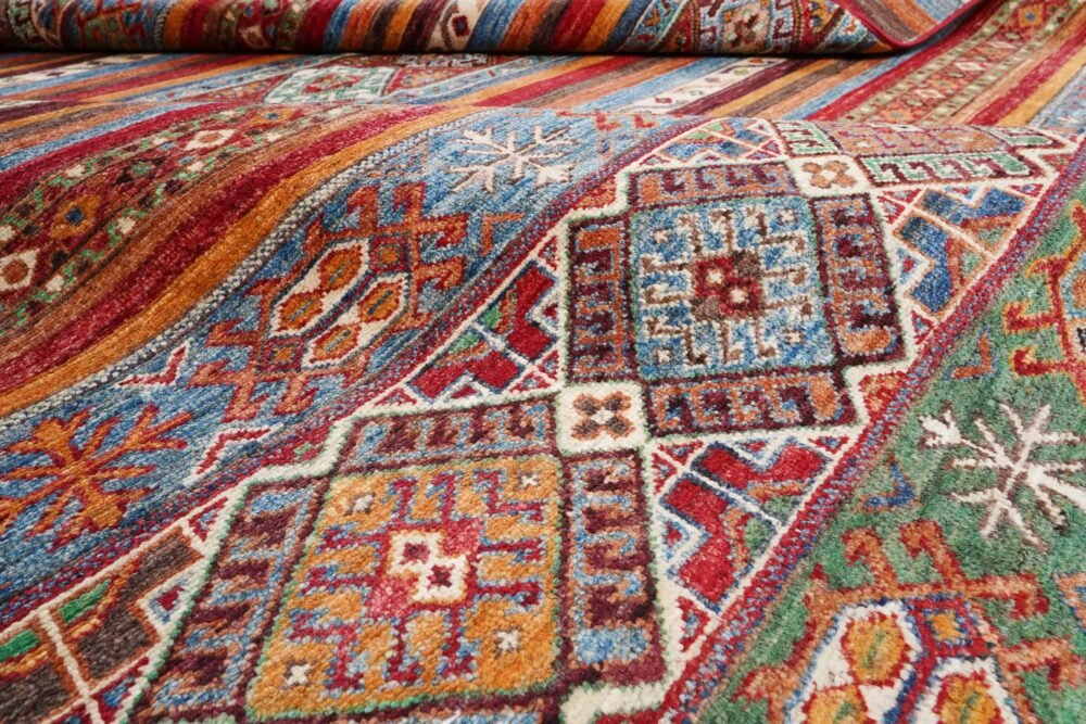 Striped Afghan Rug