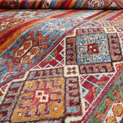 Striped Afghan Rug