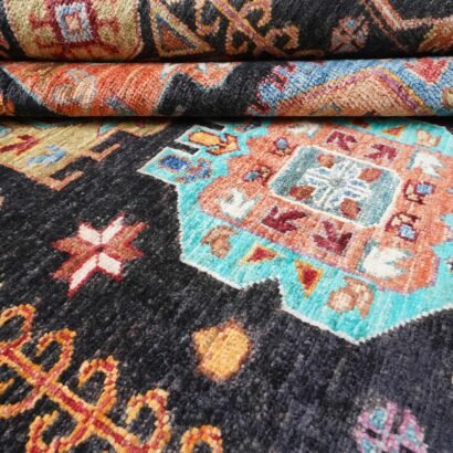Check Afghan Rug