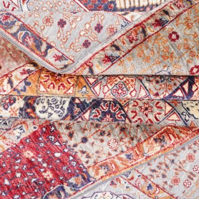 Orange Pink Afghan Rug