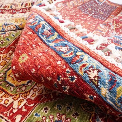 Red Blue Afghan Memluk Rug