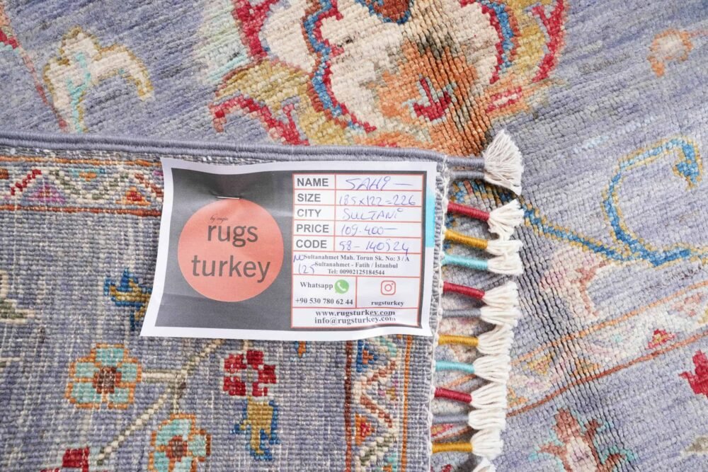 Purple Orange Oriental Rug