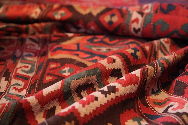 Flatweave rug with subtle detailing